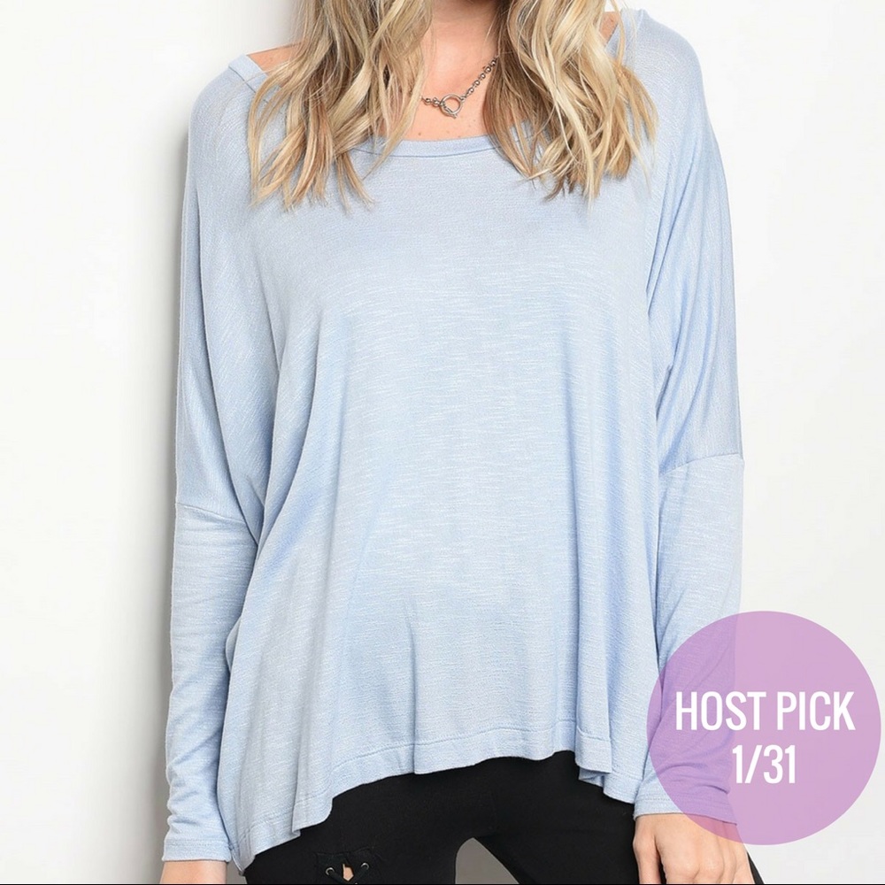 NWT Powder Blue Soft Top